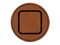 Square Rounded Corners Border Outline Round Iron-On Engraved Faux Leather Patch Applique - 2.5"